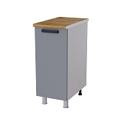 Шкаф нижний глубокий Г35Р кухня Кампео без столешницы (Белый/Белый снег) 