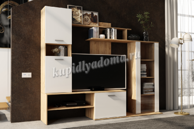 Гостиная Данко (Дуб вотан/Белый гладкий)