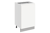 Шкаф рабочий Фьюжн 42.41 L500 правый (1 дв. гл.) (Белый эмаль)