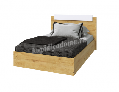 Кровать Эра 1.2 (Дуб вотан/Белый)