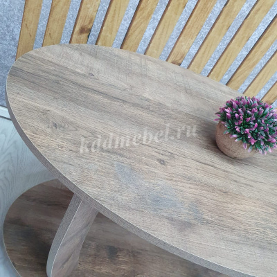 Стол журнальный Овальный (Дуб самдал)