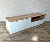 Тумба ТВ Юкки 1600 (Дуб делано/Белый шагрень)