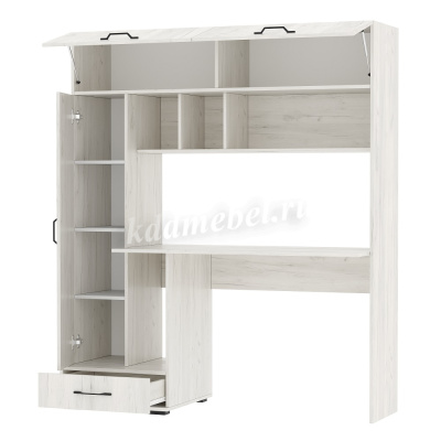 Стол компьютерный ПКС-1 (Дуб крафт белый)