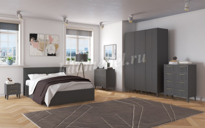 Комод малый Толедо (Графит серый)
