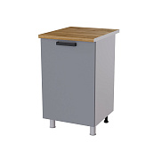 Шкаф нижний 5Р кухня Кантри без столешницы (Белый/Карбон вулкан)