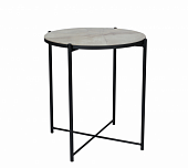 Стол сервировочный Кёльн (Опора Черный муар/Мрамор Марквина синий 3034)