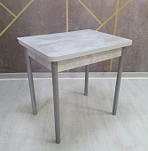 Стол обеденный Д17 раскладной (Цемент светлый/Опоры металлик)