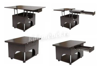 Стол-трансформер Стэп (Бодега белая)