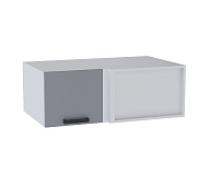 Шкаф верхний горизонтальный глубокий угловой УВГ кухня Либерти (Дуб сонома/Холст белый)