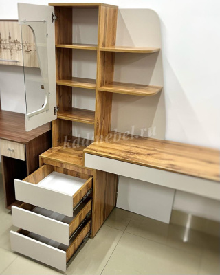 Компьютерный стол Пифагор (Дуб вотан/Кашемир)