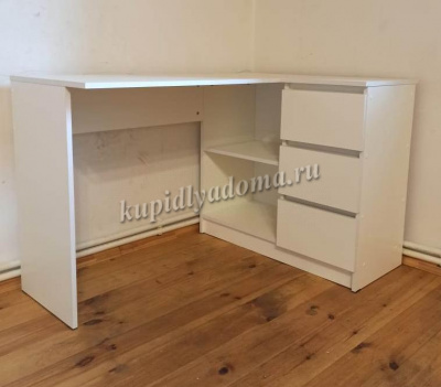 Стол универсальный с 3-ящ Сура (Белый)