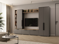 Гостиная МС Селеста Графит_Дуб вотан Гостиная МС Селеста Графит_Дуб вотан