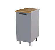 Шкаф нижний глубокий Г4Р кухня Тоскана без столешницы (Белый/Графит)