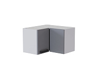 Шкаф верхний угловой УВП 360 кухня Кантри (Белый/Карбон фарфор)