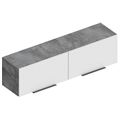 Шкаф настенный Моника 1200 (Айрон рок/Белый лофт)