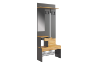 Прихожая Баско Графит ящик открыт Прихожая Баско Графит ящик открыт