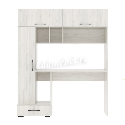 Стол компьютерный ПКС-1 (Дуб крафт белый)