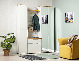 Октава (Белый шагрень/Дуб крафт золотой)