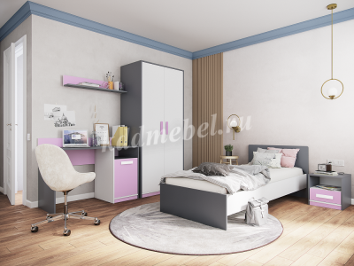 Кровать Кэнди ККР-2 (Графит/Белый)