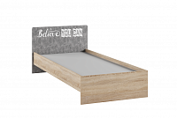 Кровать Колибри 0.9 (Дуб сонома/Ателье светлое)