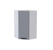 Шкаф верхний высокий угловой ВУВ кухня Контемп (Дуб сонома/Мрамор лайт)