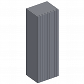 Шкаф настенный Квинта (Темно-серый лофт/Силк титан/Графит)