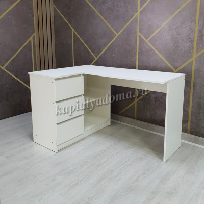 Стол универсальный с 3-ящ Сура (Белый)