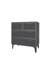 Толедо_Спальня_Комод с 2 ящиками_графит Толедо_Спальня_Комод с 2 ящиками_графит