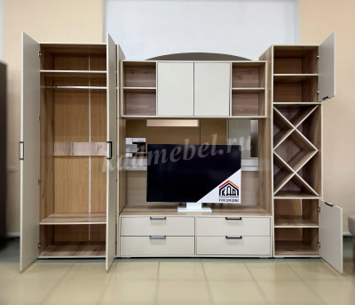 Гостиная Оливия (Дуб делано светлый/Сатин) 