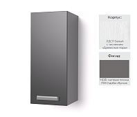 Шкаф верхний 35В кухня Осло (Белый/Карбон вулкан)