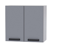 Шкаф верхний 6В56 кухня Кампео (Белый/Темно зеленый)