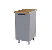 Шкаф нижний 4Р кухня Контемп без столешницы (Дуб сонома/Грей-софт)