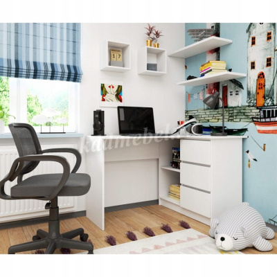 Стол универсальный с 3-ящ Сура (Белый)