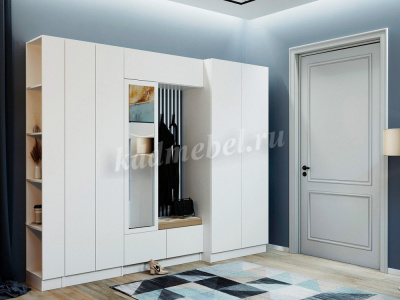 Шкаф платяной Руэлла (Белый)