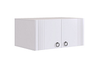 Антресоль Ева  двухдверная 116.01 (Белое дерево/Белый матовый)