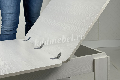 Стол журнальный Адам 1 (Белый рамух) 