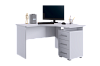 Стол компьютерный угловой Лайт-2 (Белый)