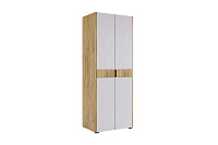 Шкаф Адам 2-х дверный (Дуб крафт золотой/Белое дерево)