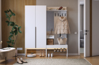 Прихожая Баско К1 белое дерево Прихожая Баско К1 белое дерево