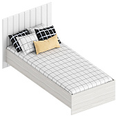 Кровать Александрия 0.9 ДА-19 (Бодега светлая/Софт айс)